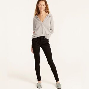 J. Crew Black 9” High-Rise Toothpick Black Jeans Size 28T
